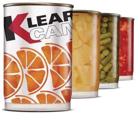Klear Can food containers with fruit and vegetables