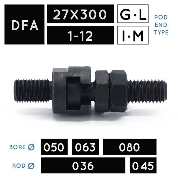 DFA27X300 • DFA1-12 • Cuplă oscilantă filet mamă