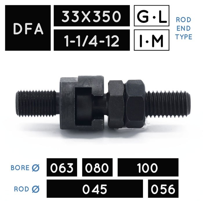 DFA33X350 • DFA1-1/4-12 • Cuplă oscilantă filet mamă