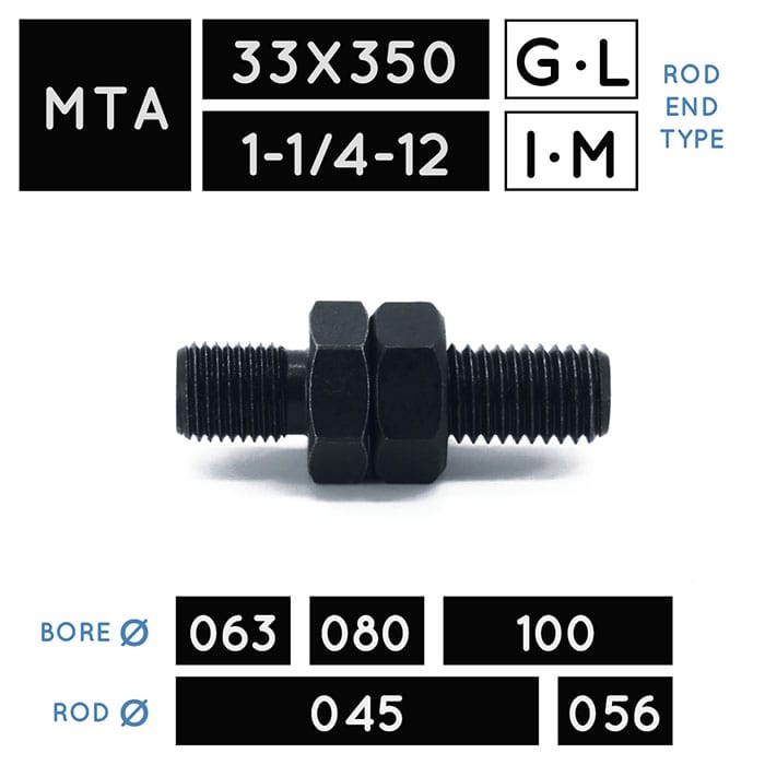 MTA33X350 • MTA1-1/4-12 • Accesoriu capăt tijă fix