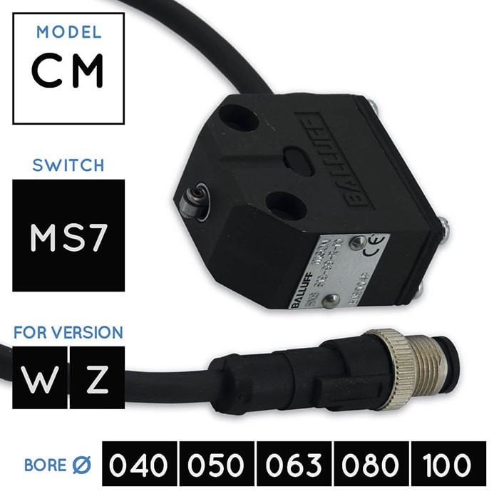 MS7 Senzor mecanic 80 C with connector • Hydraulic cylinders V450CM