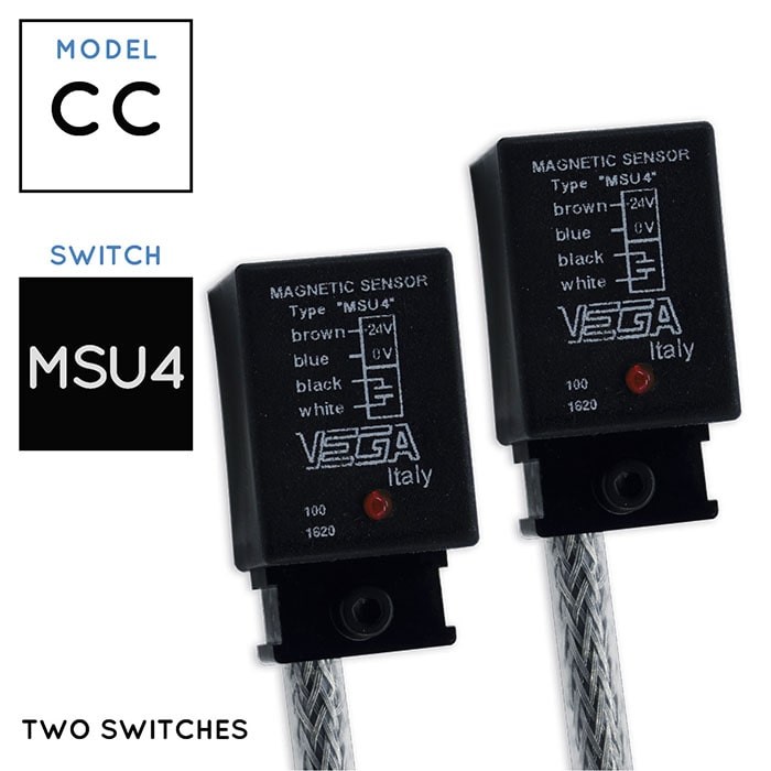 MSU4 • 2 Senzori magnetici • Hydraulic cylinders V220CC